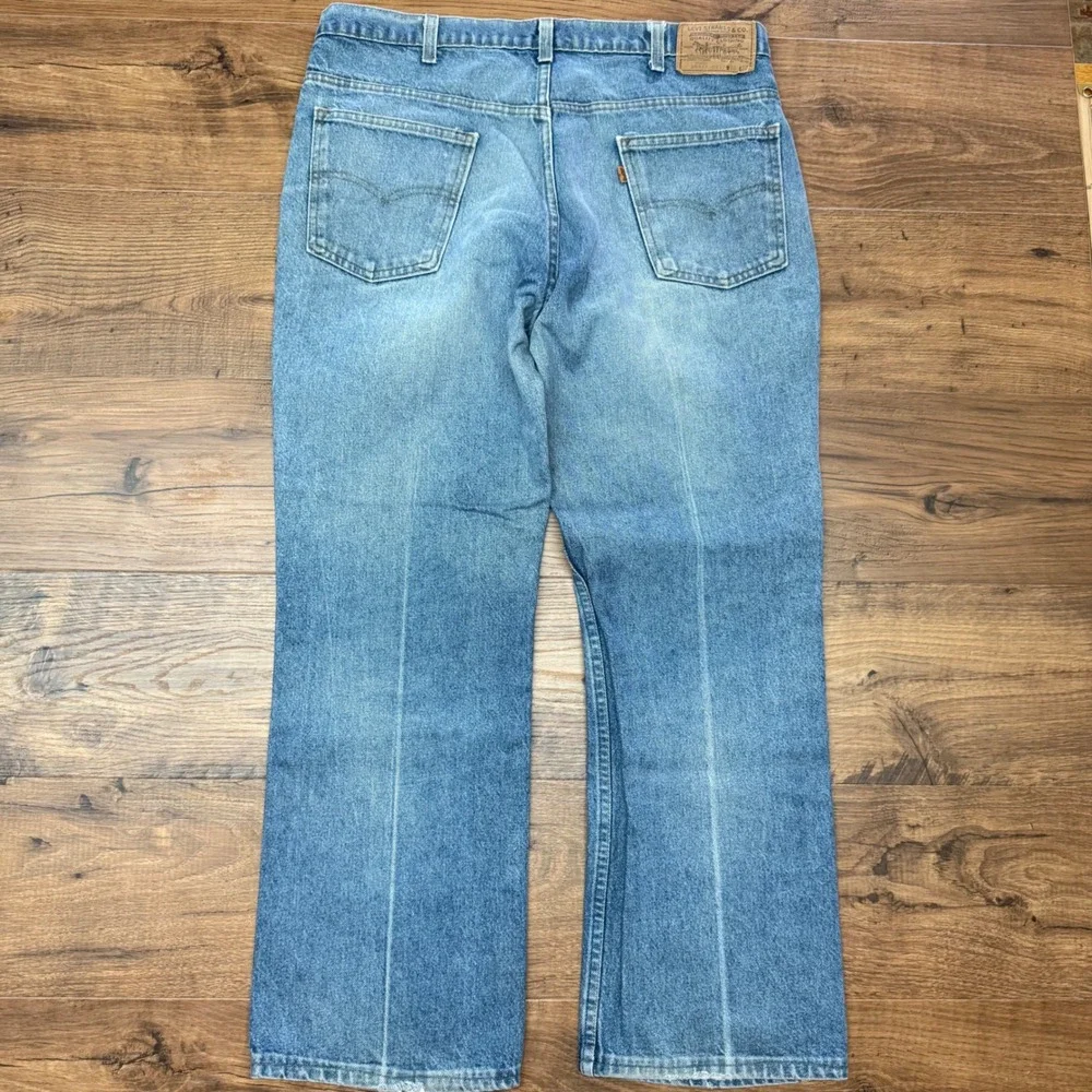 Vintage Men's Levis 38x29* Jeans 20517-0217 Saddleman Bootcut Orange Tab‎